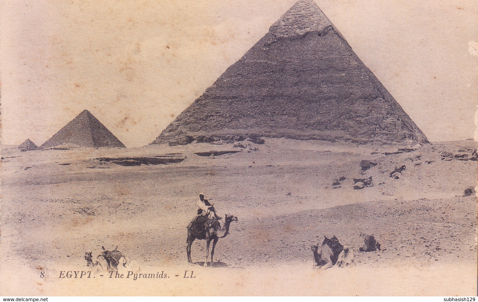 1920 OLD PICTURE POST CARD - LEVY ET NEURDEIN, RUE LETELLIER, PARIS, FRANCE - UNUSED - EGYPT - THE PYRAMIDS - Foto