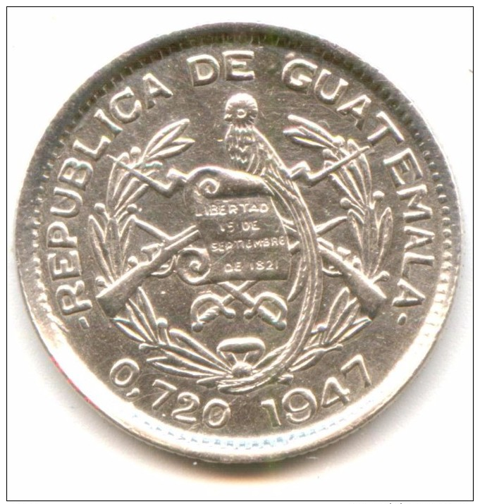 Guatemala 10 Centavos 1947 AXF - Guatemala