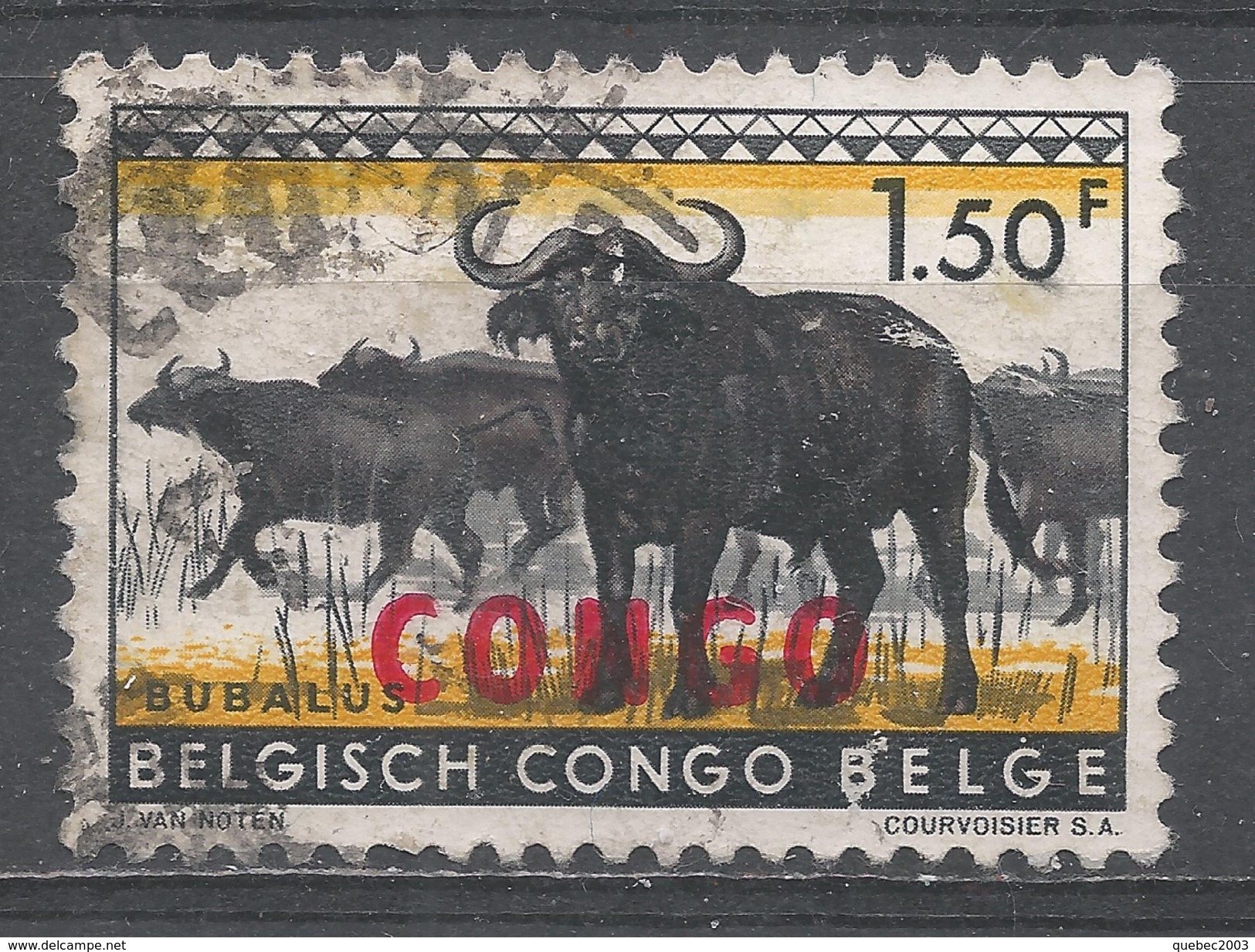 Congo Democratic Republic 1960. Scott #346 (U) Fauna, Black Buffaloes - Autres & Non Classés