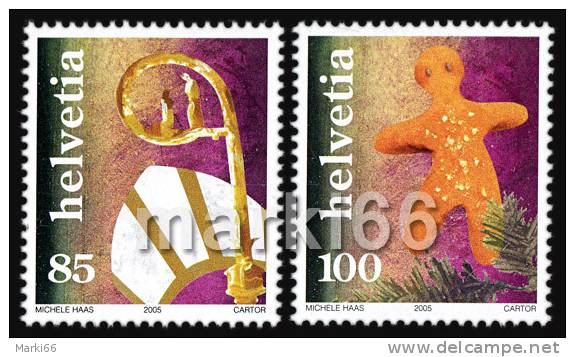 Switzerland - 2005 - Christmas - Mint Stamp Set - Nuevos