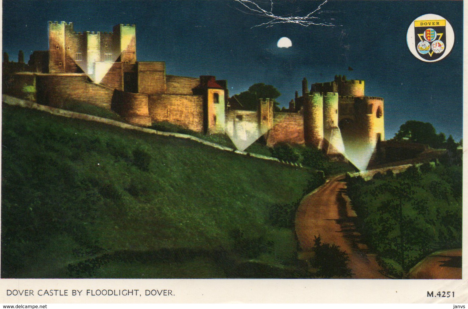PK - CP - AK - Dover - Dover Castle By Floodlight - Kasteel - Dover