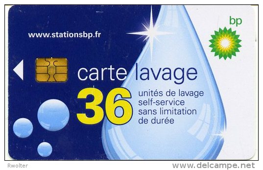 @+ Carte De Lavage BP - NEW - 36 UNITES - Puce 3 - Recto : Stationsbp.fr. - Colada De Coche