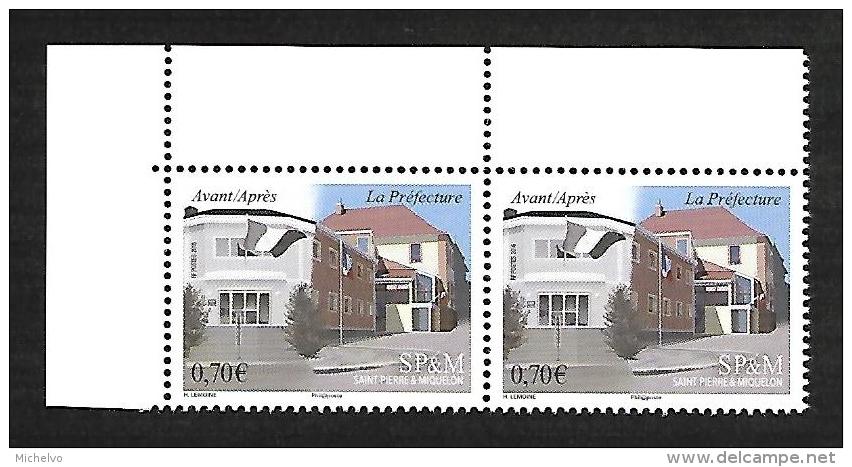 SP & M 2016 - Yv N° 1158 ** - Avant/après - La Préfecture  (Mi N° 1251) - Neufs