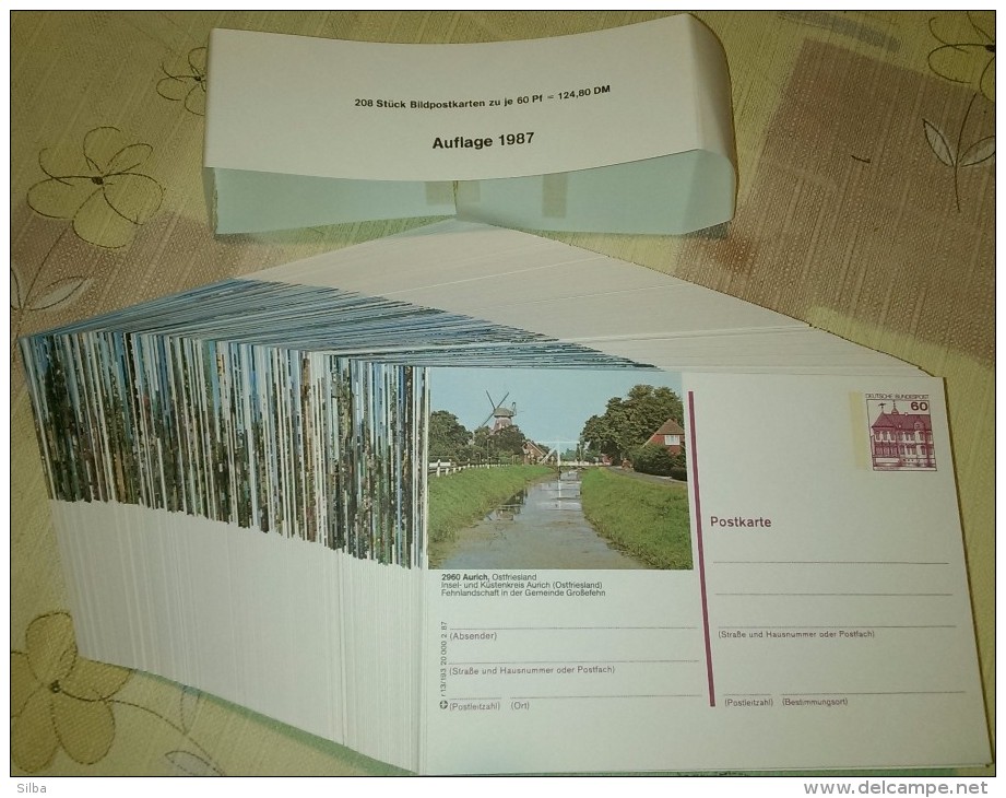 Germany 1987 / Ganzache / Postal Stationery / COMPLETE YEAR / 208 Pcs - Cartes Postales - Neuves