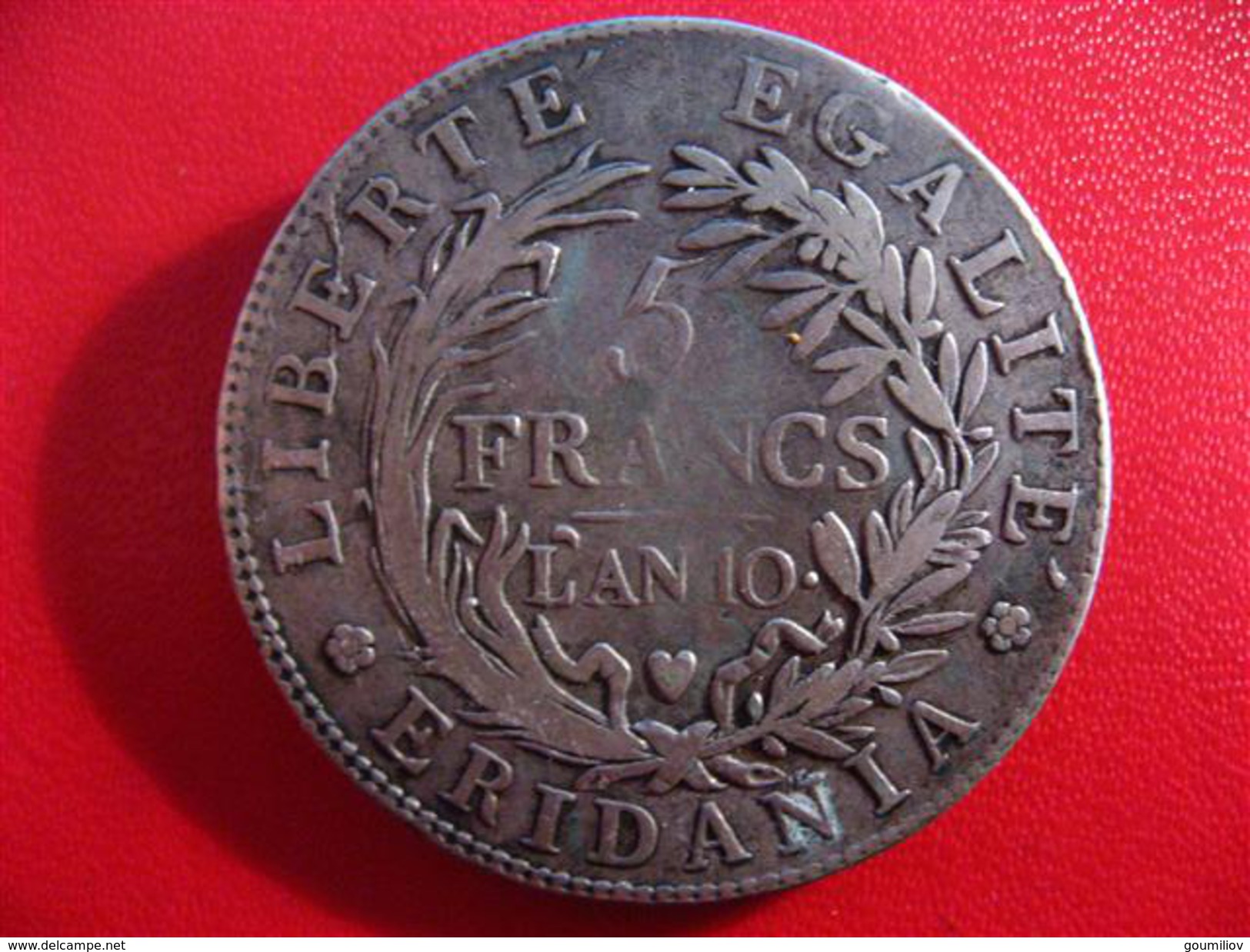 Italie - Gaule Subalpine - 5 Francs An 10 2331 - Repubblica Cisalpina / Repubblica Italiana