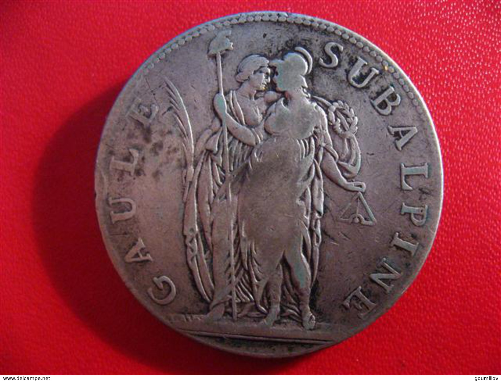 Italie - Gaule Subalpine - 5 Francs An 10 2331 - Repubblica Cisalpina / Repubblica Italiana