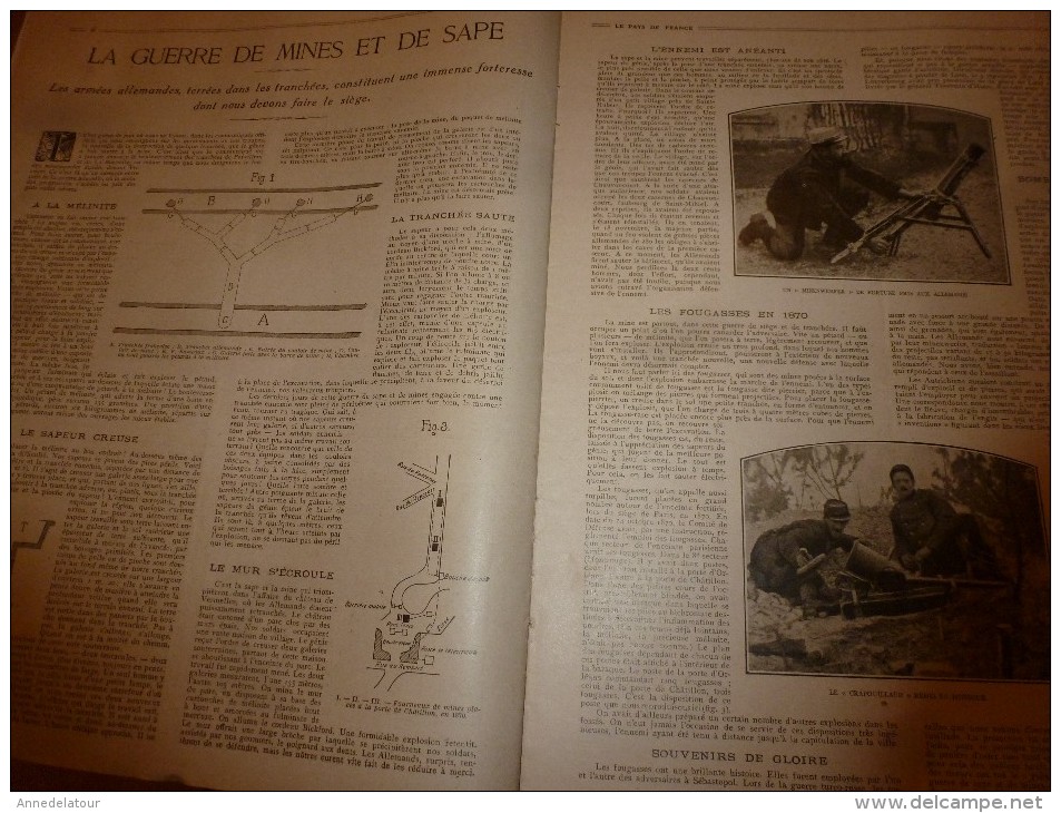 1915 LPDF: La guerre de MINES et de SAPES ; Affiche allemande : AU PEUPLE BELGE; Tsing-Tao ; JAPON; etc
