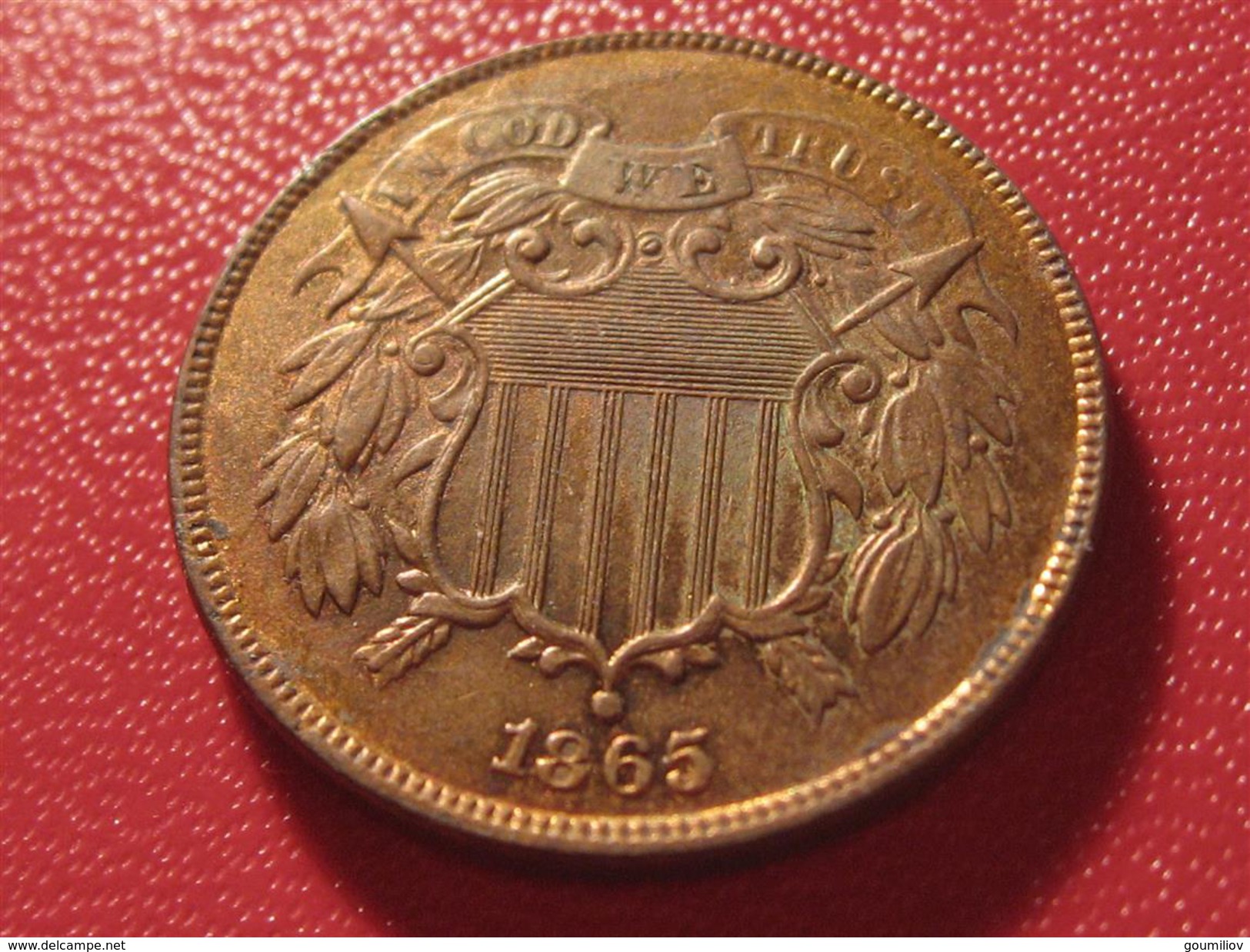 Etats-Unis - USA - 2 Cents Shield 1865 7482 - E.Cents De 2, 3 & 20