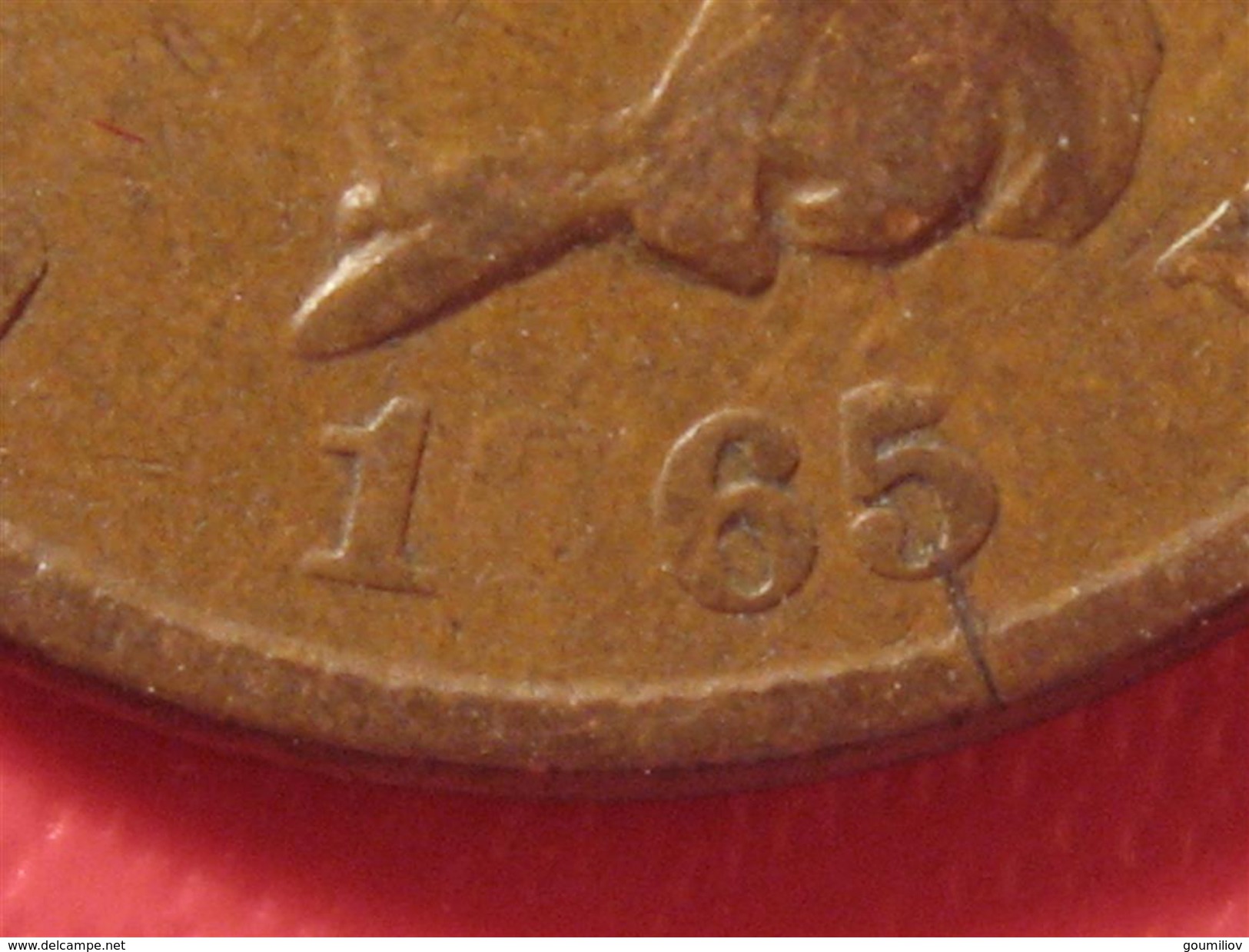 Etats-Unis - USA - One Cent Indian Head 1865 - Coin Bouché Sur Le 8 7430 - 1859-1909: Indian Head