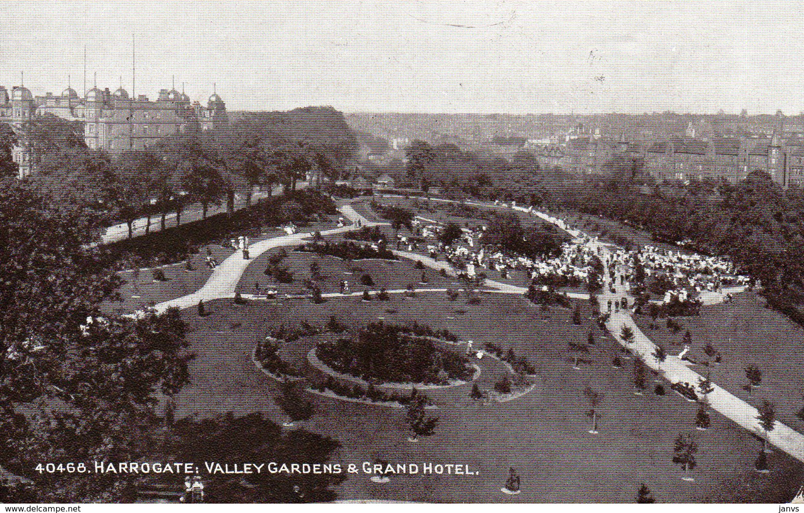 PK - CP - AK - Harrogate - Valley Gardens - Grand Hotel - Harrogate