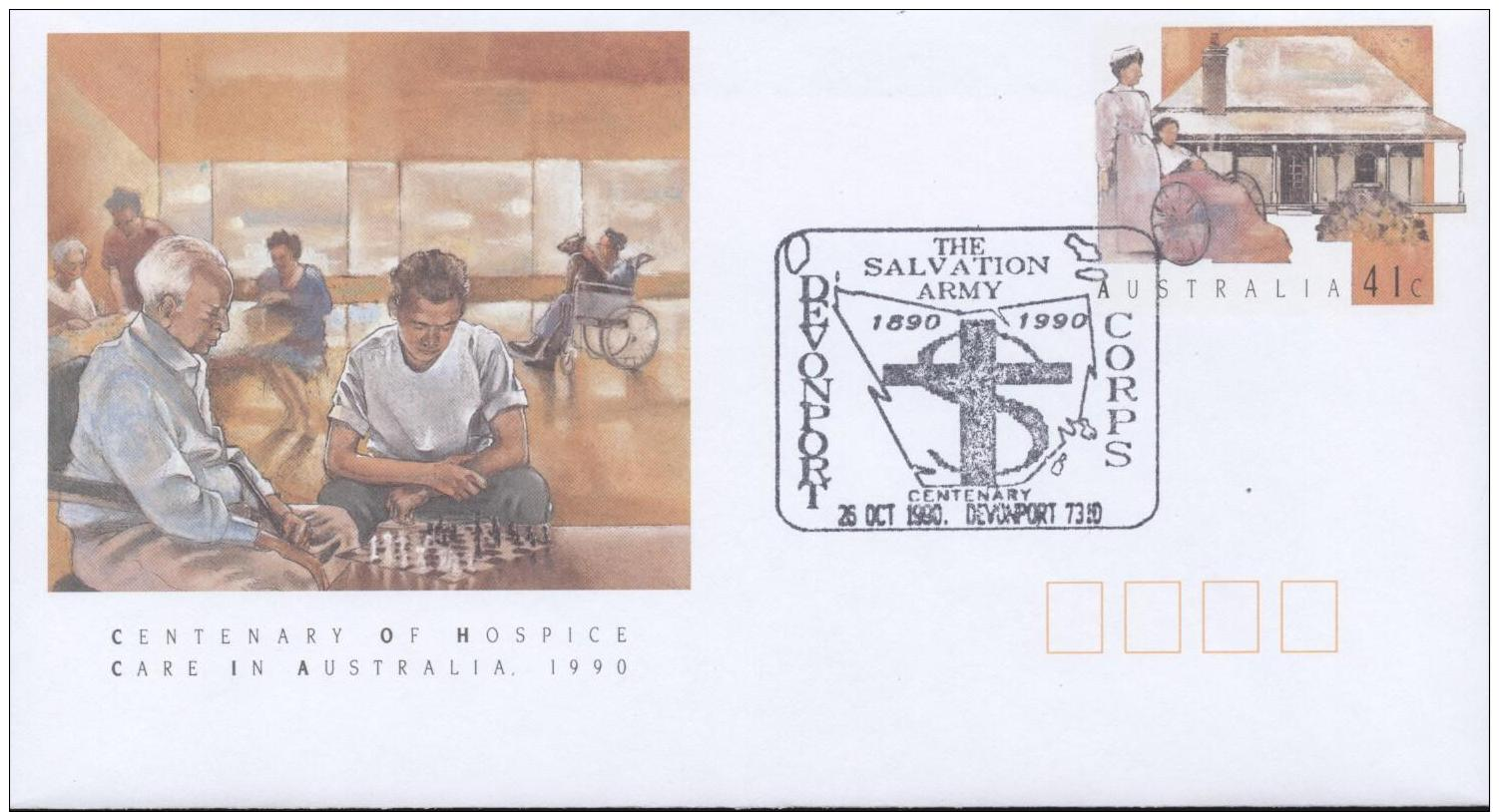 Australia 1990 - Cover: Postal Stationery - Salvation Army, Wheelchair - Sonstige & Ohne Zuordnung