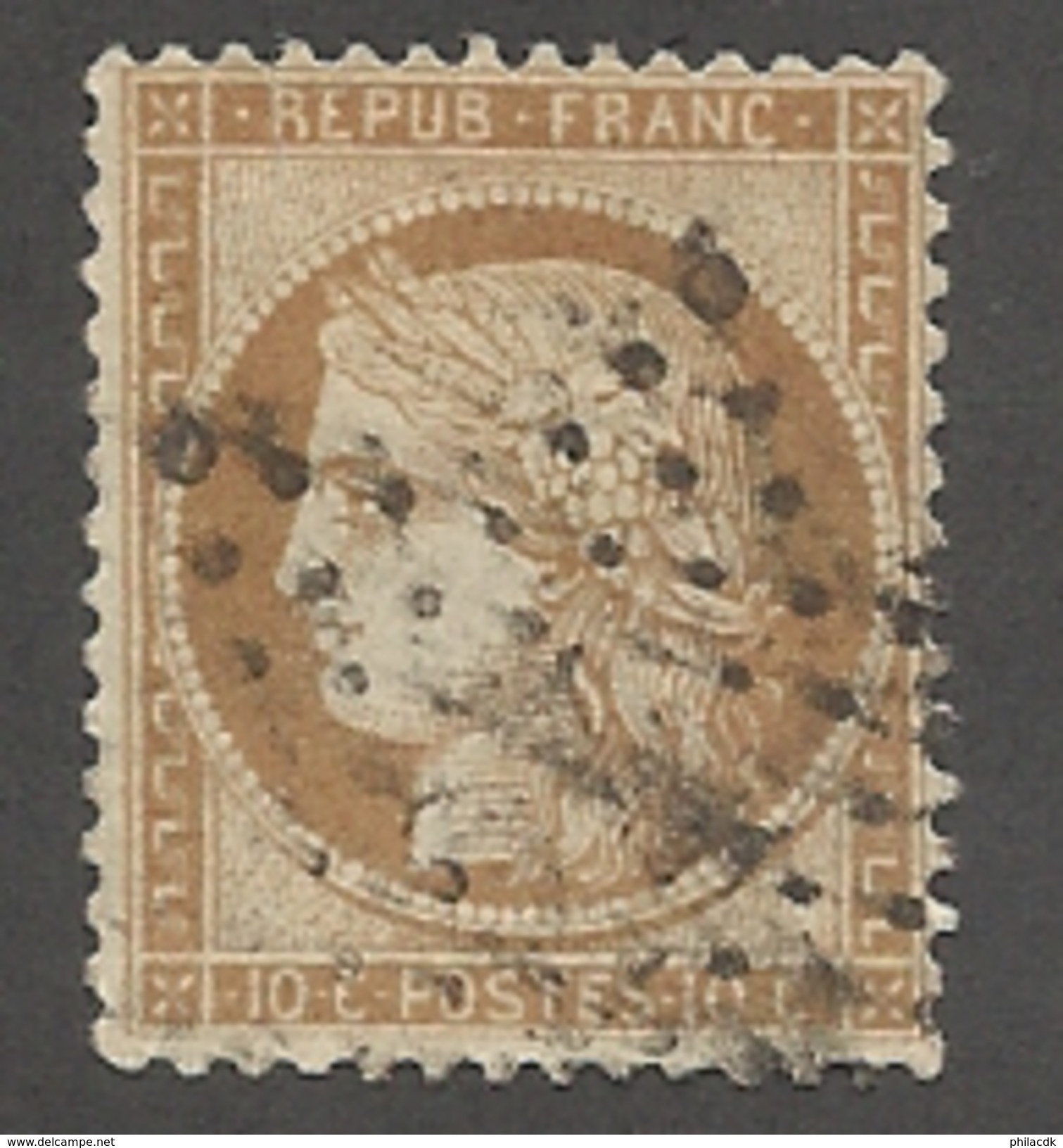 FRANCE - N°YT 36 OBLITERE ETOILE DE PARIS 24 - COTE YT : 90&euro; - 1870 - 1870 Belagerung Von Paris