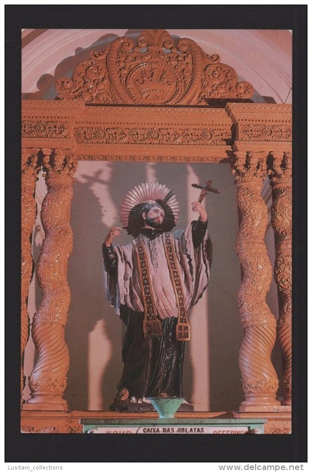 Postcard PORTUGUESE INDIA GOA STATUE ST. FRANCIS XAVIER FRANCISCO XAVIER ART HISTORY ARCHITECTURE - Other & Unclassified