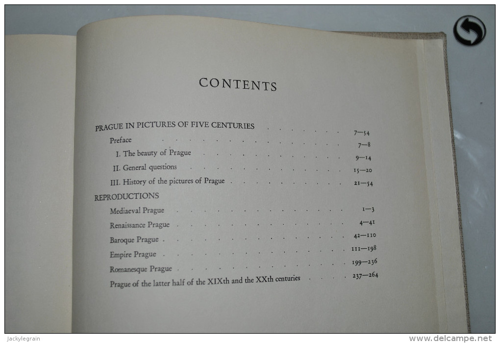 Prague In Pictures Of Five Centuries - Zdenek Wirth - Ed. Artian Prague 1954 - Art