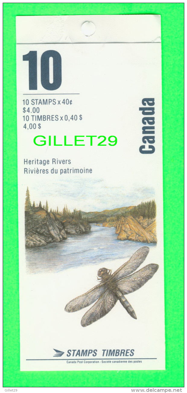 TIMBRES DU CANADA - NH-VF, HERITAGE WILDERNESS RIVERS - 10 NEW STAMPS  - SCOTT No 1325b, 10 X 40ç  - - Other & Unclassified
