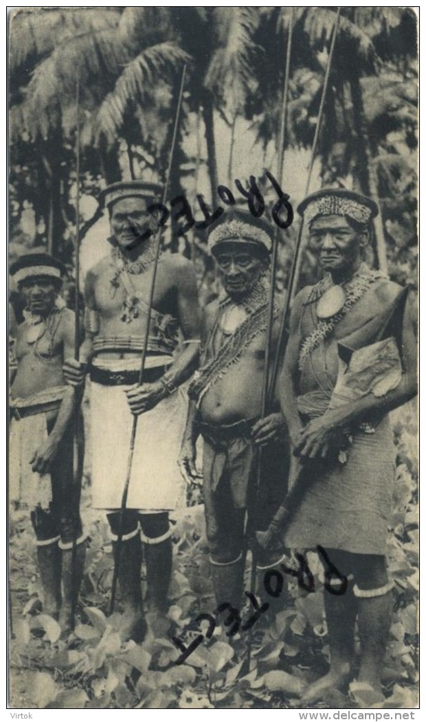 Iles SALOMON :  Dans Le Village De Bougainville : Reclame Médicin Alcasédine : Format 18 X 10.5 Cm  :  1955 - 2 Scans - Salomon