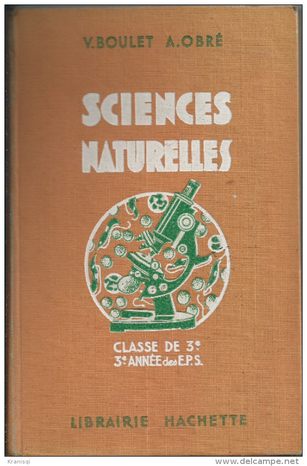 Livre , Sciences Naturelles 1938 - 18 Ans Et Plus