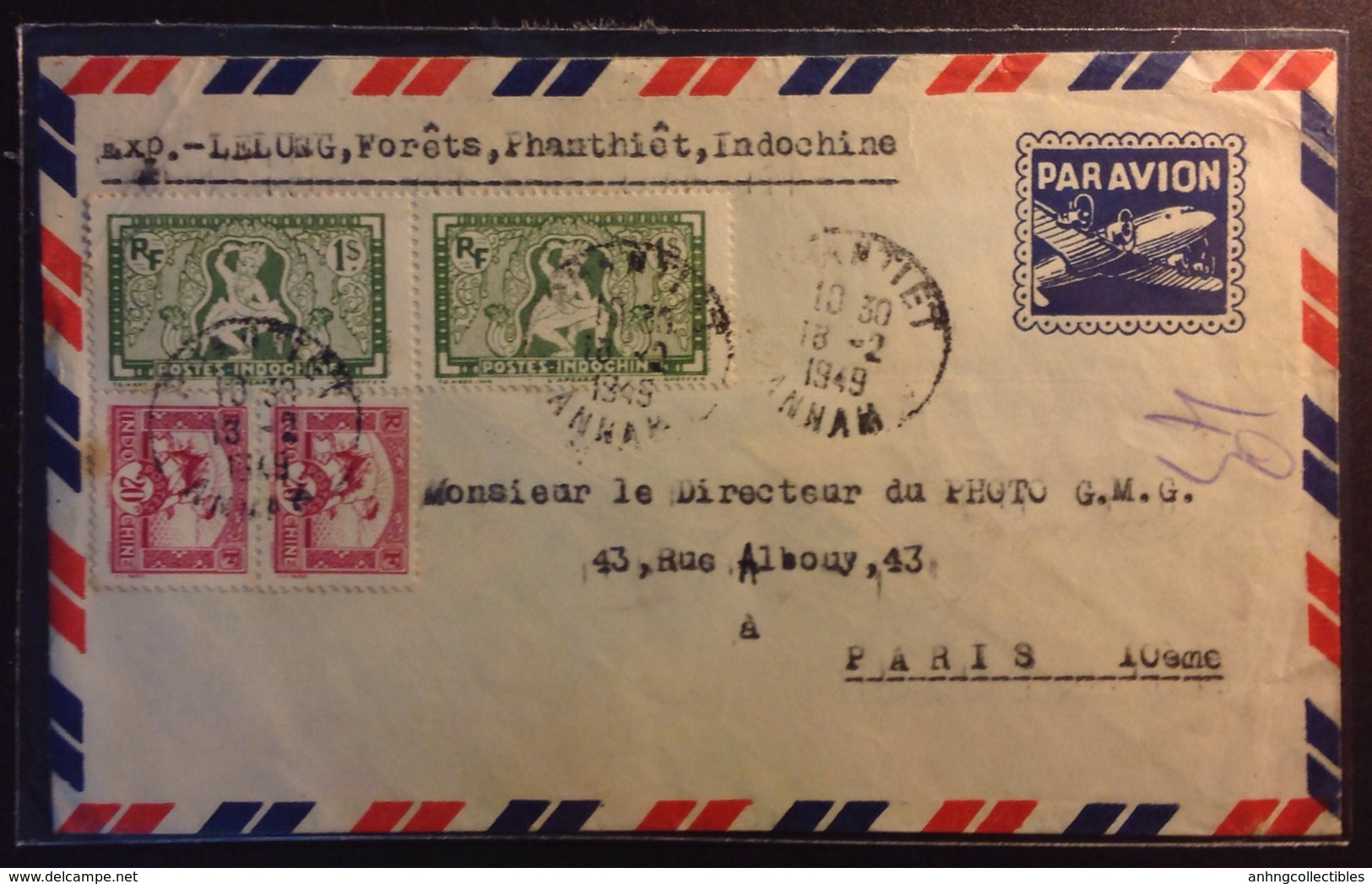 Indochine - Vietnam: Postly Used Cover - Ohne Zuordnung