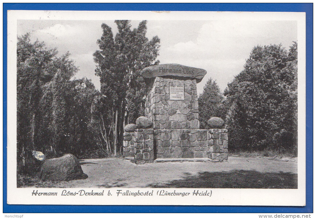 Deutschland; Fallingbostel; Hermann Löns Denkmal - Fallingbostel