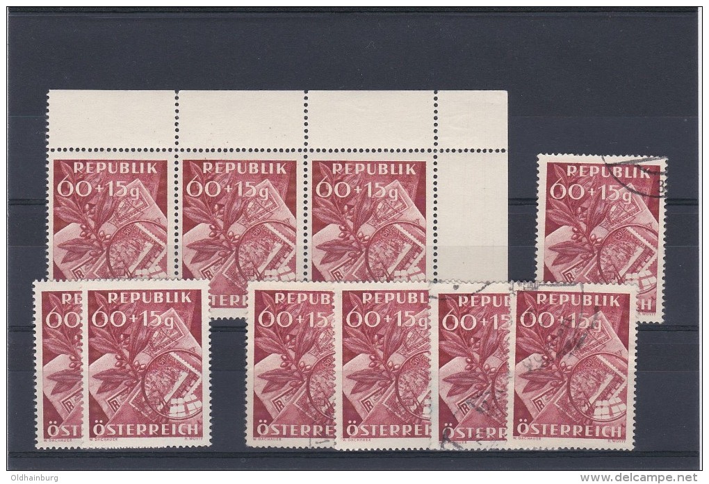 Österreich 1949, ANK 958, Tag Der Briefmarke Je 5x ** Und 5x Gestempelt (ANK 45.- €) - Unused Stamps