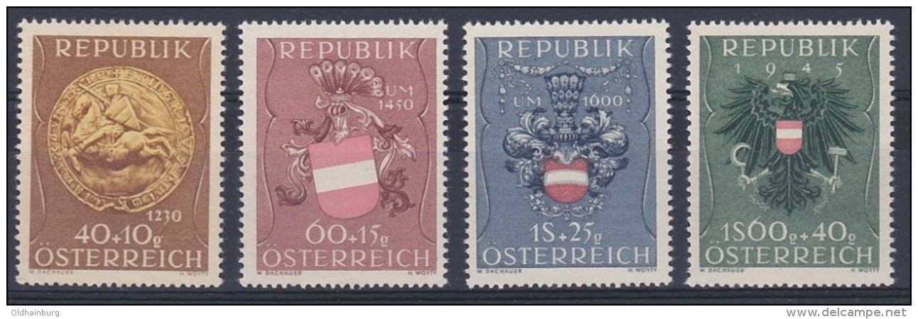 Österreich 1949, ANK 949-952 ** Heimkehrer Und Kriegsgefangenenfürsorge Postfrisch (ANK 66.- €) - Nuevos