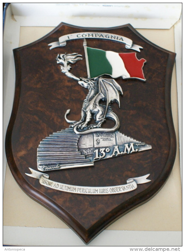 ITALIA . ARTISTICO CREST ARALDICO DELLA SCUOLA MARESCIALLI DEI CARABINIERI - Marine