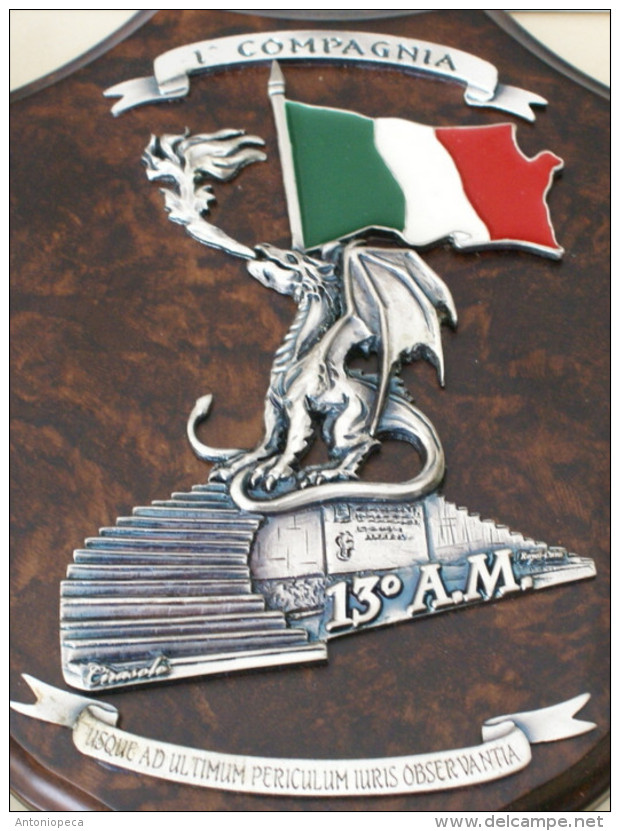 ITALIA . ARTISTICO CREST ARALDICO DELLA SCUOLA MARESCIALLI DEI CARABINIERI - Marinera