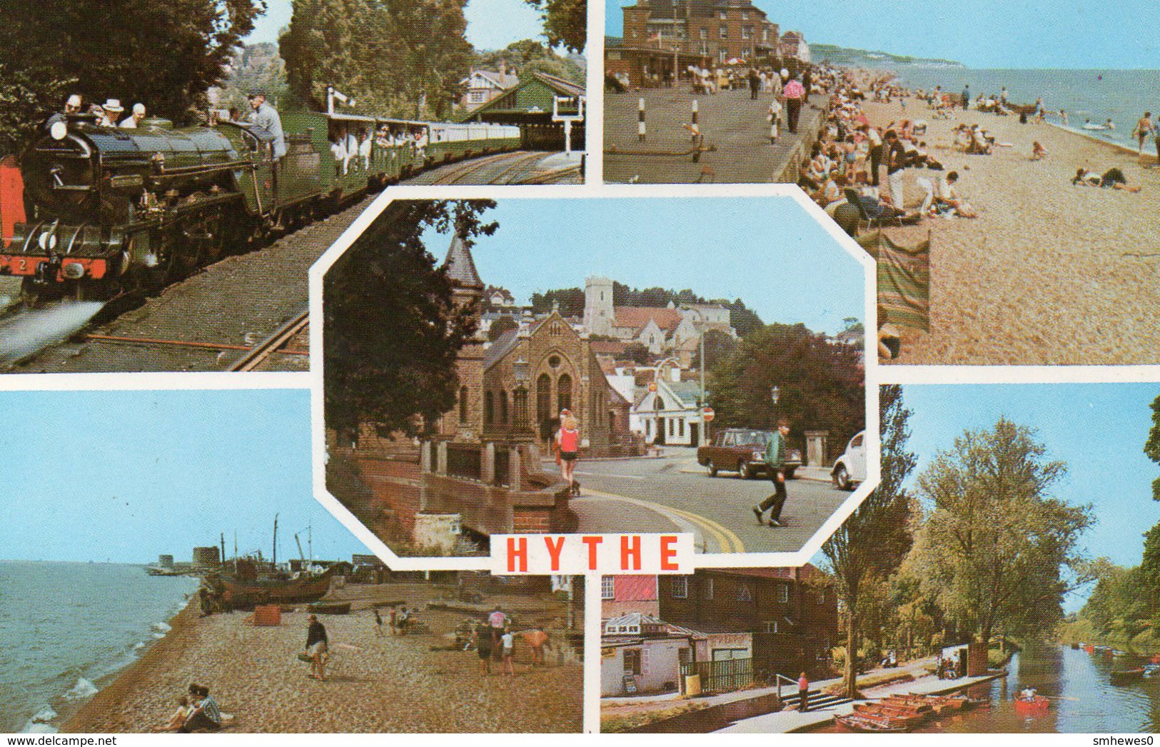 Postcard - Hythe (Beach/Martello Towers/Railway/Canal/Church), Kent. 10304 - Other & Unclassified