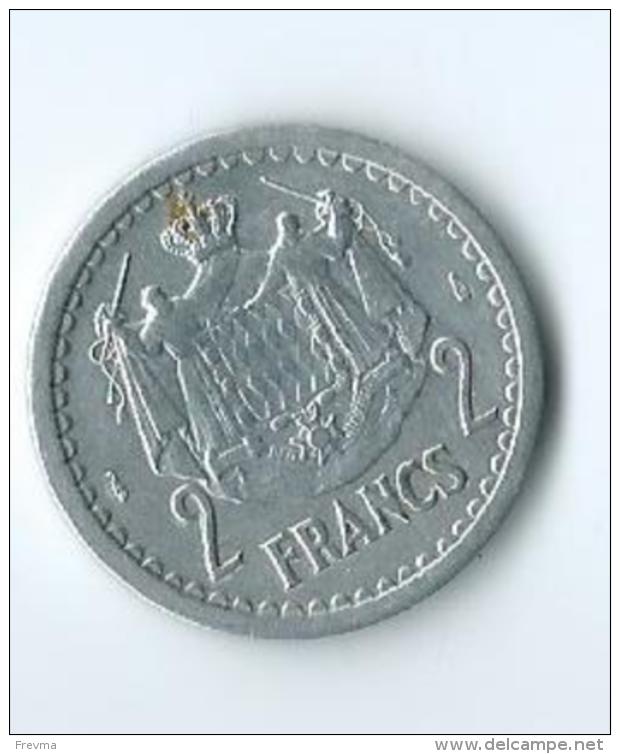 Monaco Louis II 2 Francs 1945 - 1922-1949 Louis II