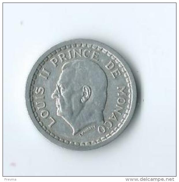 Monaco Louis II 1 Francs 1945 - 1922-1949 Louis II