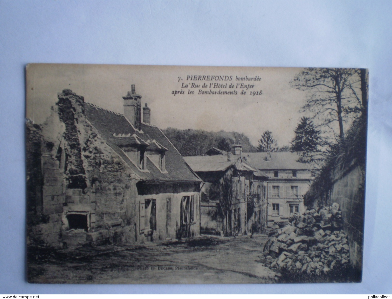 WW1 - Guerre 1914-18 // Pierrefonds (60) France // Bombardee - Bomdamage No7 // 19?? - Oorlog 1914-18