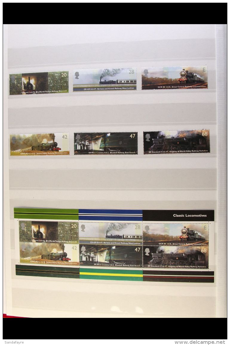 2004-2005 COMMEMS NEVER HINGED MINT A Superb COMPLETE RUN For The Period, From 2004 Locomotives Set And Miniature... - Other & Unclassified