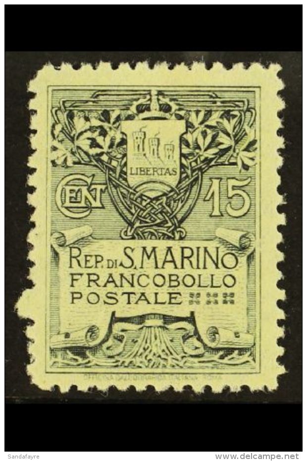 1907-10 15c Slate Type II, SG 54a (Sass 50), Fine Mint. For More Images, Please Visit... - Other & Unclassified