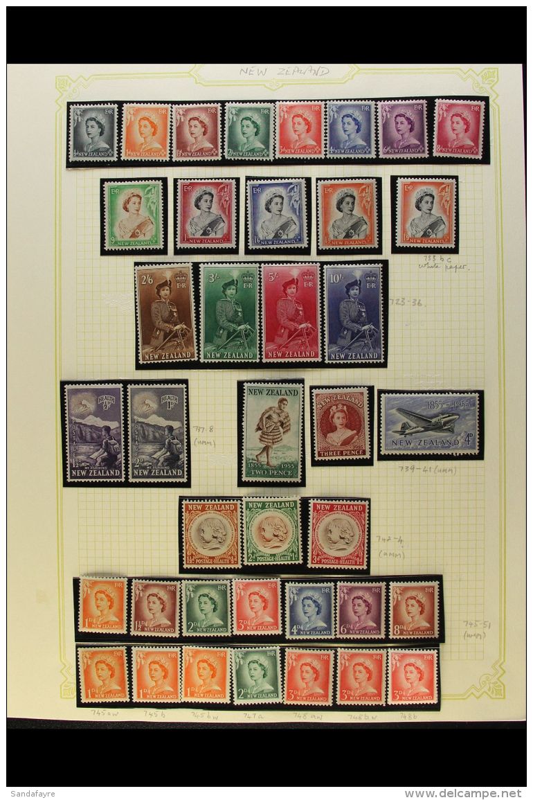 1953-83 FINE MINT COLLECTION A Clean Collection On Album Pages Which Includes 1953-59 Complete Definitive Set,... - Other & Unclassified