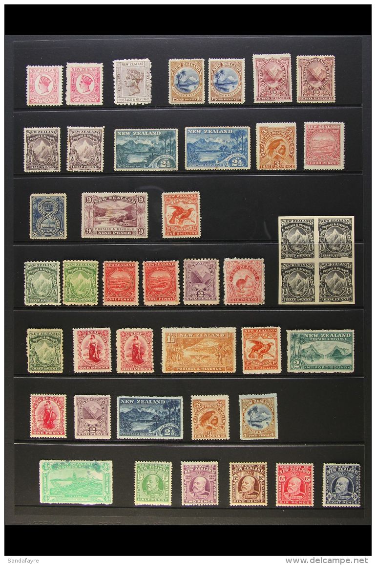 1882-1911 MINT SELECTION Presented On A Stock Page. Includes 1882-1900 6d, 1892 &frac12;d Newspaper (x2), 1898... - Other & Unclassified