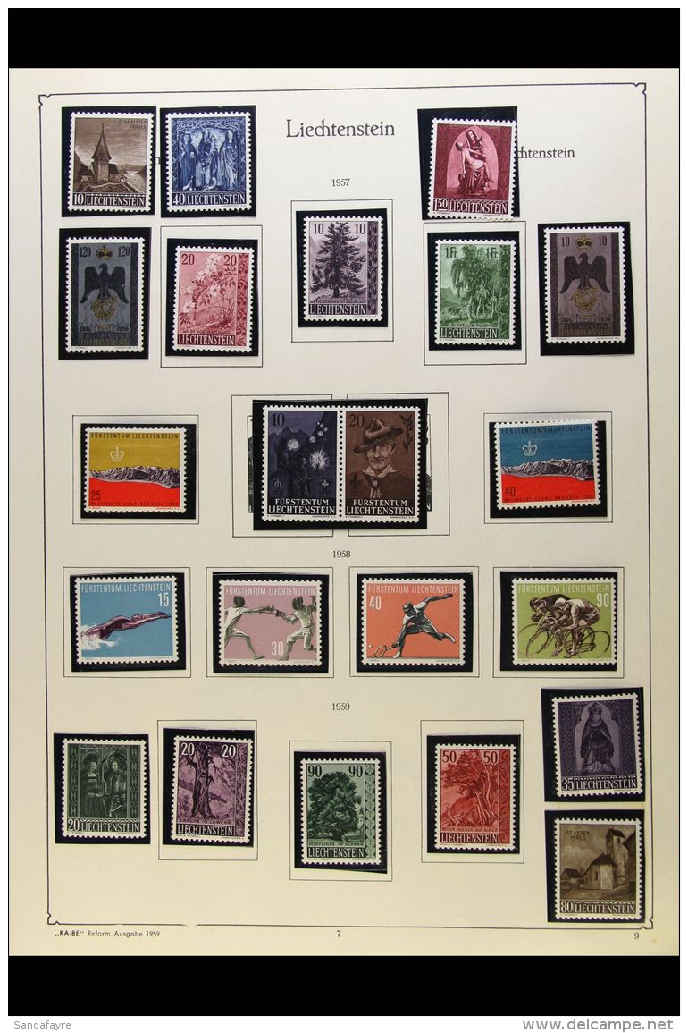 1957-1989 COMPREHENSIVE NEVER HINGED MINT COLLECTION In Hingeless Mounts On Pages, All Different, Almost COMPLETE... - Other & Unclassified