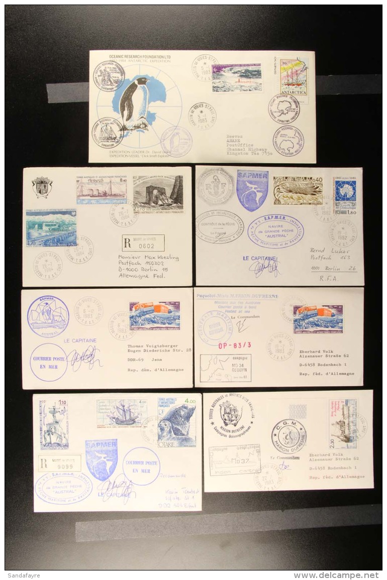 TAAF 1980-85 Collection Of Expedition And Survey Covers Bearing A Big Range Various TAAF Stamps, And Displaying A... - Other & Unclassified