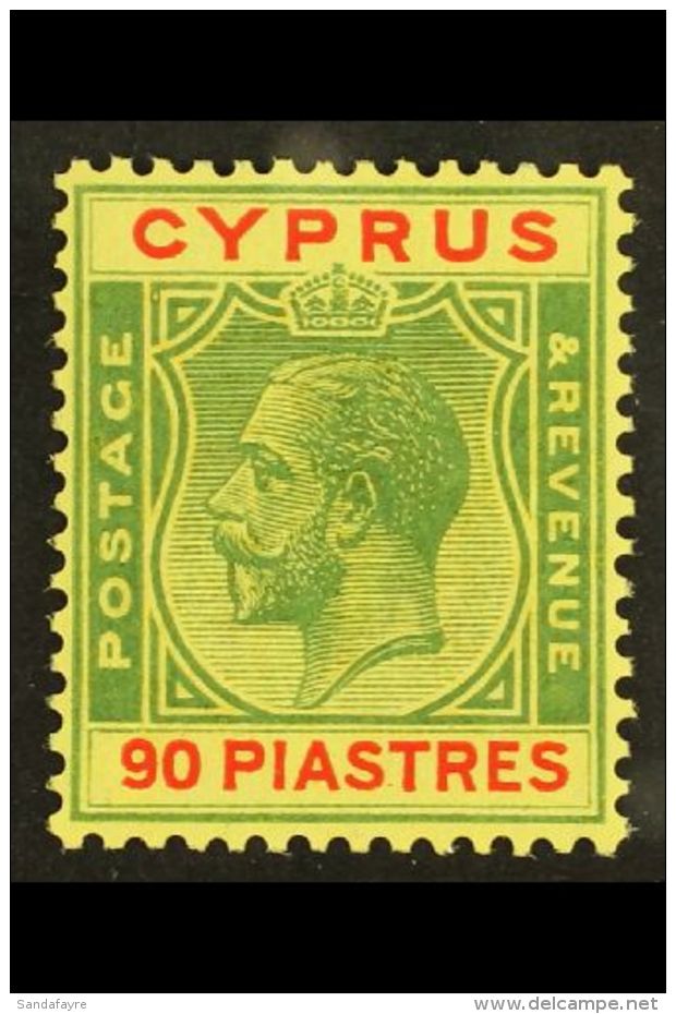 1924-28 90pi Green And Red / Yellow, SG 117, Never Hinged Mint. For More Images, Please Visit... - Other & Unclassified