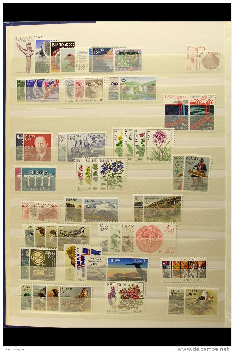 ICELAND, IRELAND, ITALY NEVER HINGED MINT SETS, A Collection In A Stock Book Of Sets Spanning The Late 1940's To... - Other & Unclassified