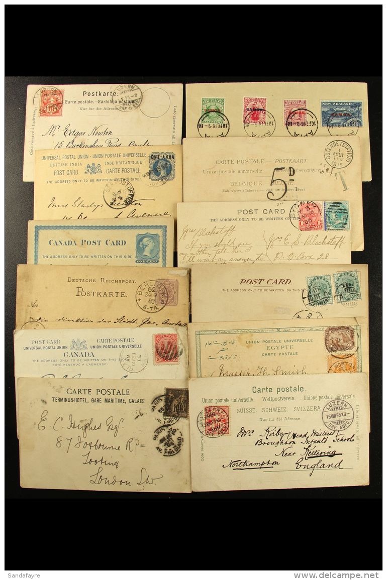 COVERS &amp; CARD ACCUMULATION 1880-1990 ALL WORLD Hoard With Postcards, Aerogramme, First Day Covers, Registered... - Other & Unclassified