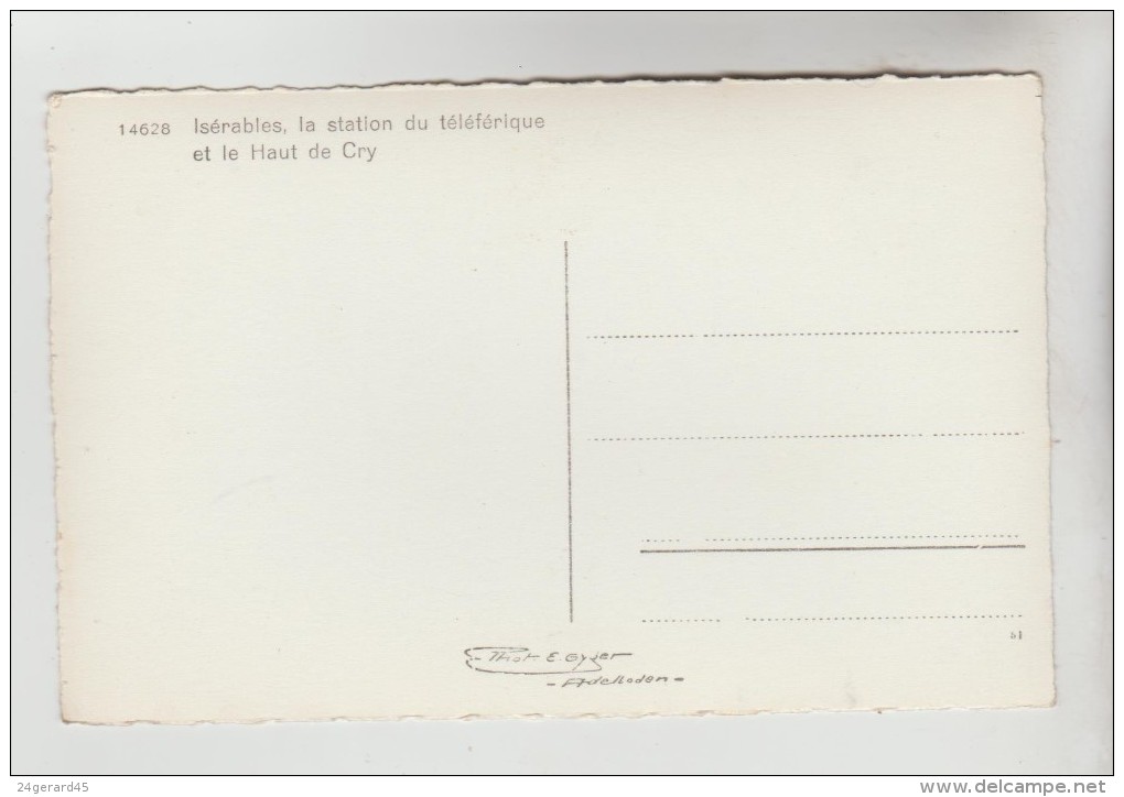 CPSM ISERABLES (Suisse-Valais) - La Station Du Téléférique Et Le Haut De Cry - Isérables