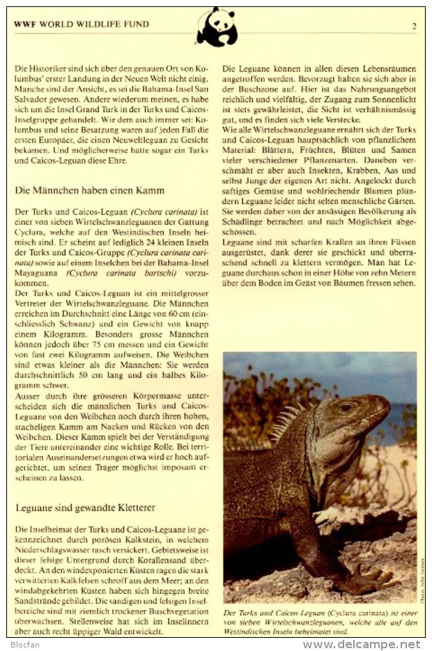 Schwanzleguane WWF-Set 42 Turks&Caicos 777/0 O 15€ Naturschutz Leguane Dokumentation 1986 Wild-life Fauna Stamps America - Used Stamps