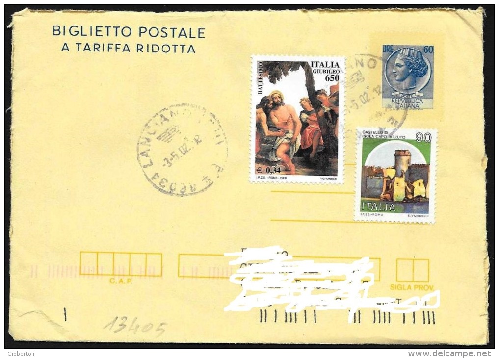 Italia/Italie/Italy: Biglietto Postale A Tariffa Ridotta, Post Card At Reduced Rates, Carte Postale à Taux Réduit - Stamped Stationery