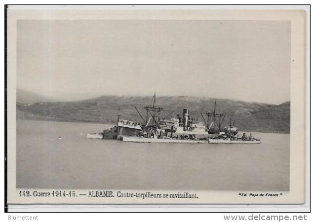 CPA Albanie Albania Non Circulé Contre Torpilleurs Guerre - Albanie