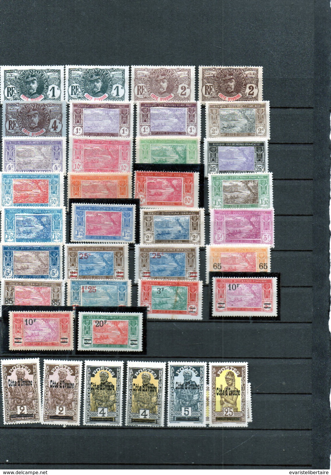 Timbres  De COTE-D'IVOIRE   ,136  Timbres Neufs   Et Avec Charnières - Neufs