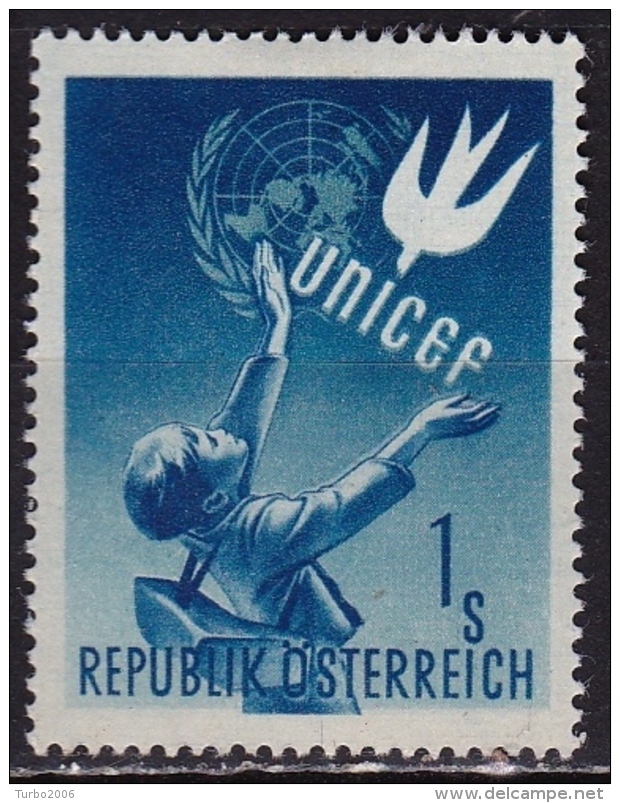 Osterreich /  Austria 1949 UNICEF 1 Sch. Blue Mi 933 MH - Ungebraucht