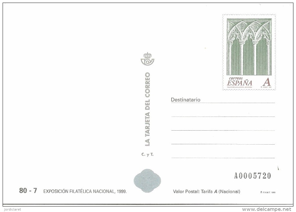 TARJETA DEL CORREO 1999 - 1931-....