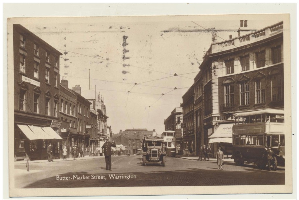 Warrington  Butter-Market Street  1944 By Arthur Davidson´s Series - Autres & Non Classés