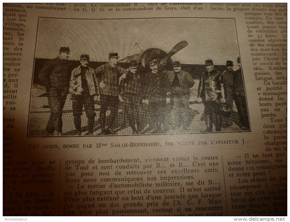 1915 LPDF: Clermont-en-Argonne;Laheycourt;Passage barrage électrifié;Grand-duc et marcassin apprivoisé;Scilly(île);Riga