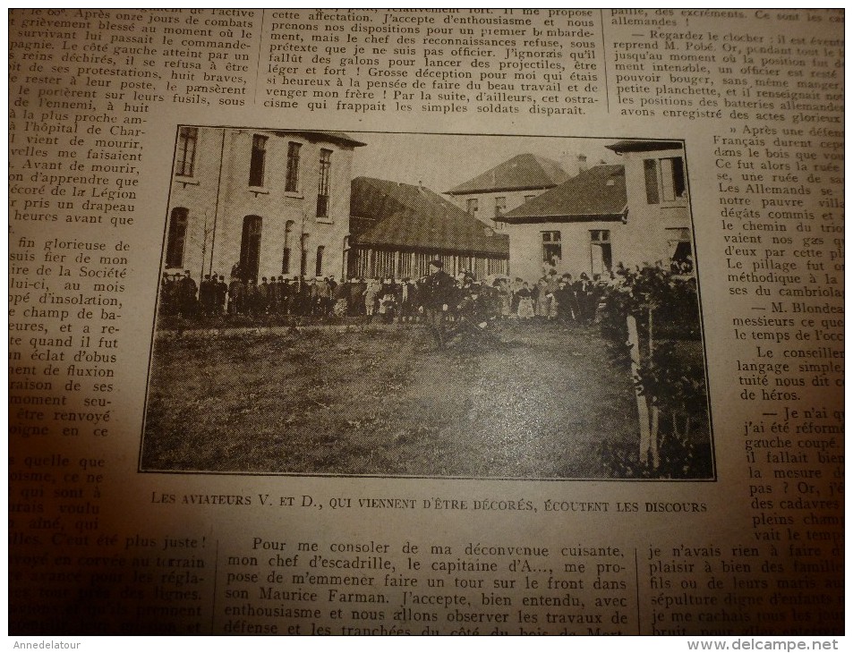 1915 LPDF: Héros de l'YSER; Camp de concentration all; Notes d'un engagé volontaire de l'aviation; Le prince de Serbie